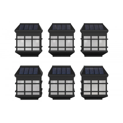 BLNK - Holder Wall Mount LED Solar Lights 6 Pack