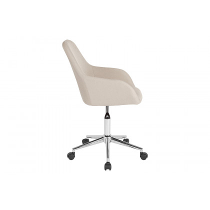 BLNK Cortana Fabric Home and Office Mid-Back Chair - Beige