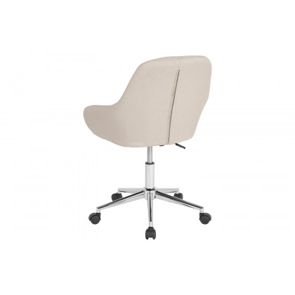 BLNK Cortana Fabric Home and Office Mid-Back Chair - Beige