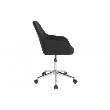 BLNK Cortana Fabric Home and Office Mid-Back Chair - Black