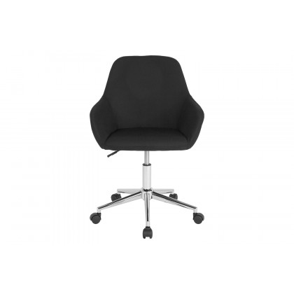 BLNK Cortana Fabric Home and Office Mid-Back Chair - Black
