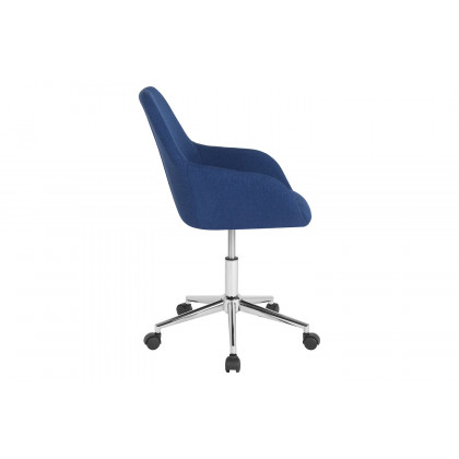 BLNK Cortana Fabric Home and Office Mid-Back Chair - Blue