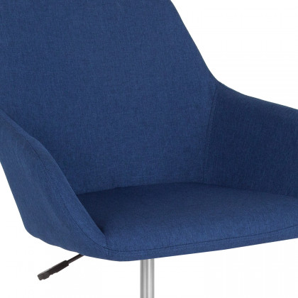 BLNK Cortana Fabric Home and Office Mid-Back Chair - Blue