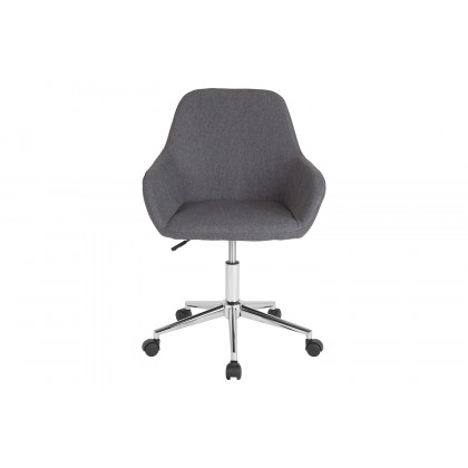 BLNK Cortana Fabric Home and Office Mid-Back Chair - Dark Gray