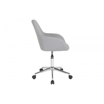 BLNK Cortana Fabric Home and Office Mid-Back Chair - Light Gray