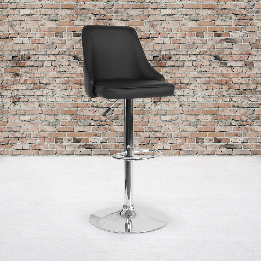 BLNK - Trieste LeatherSoft Adjustable Height Bar Stool