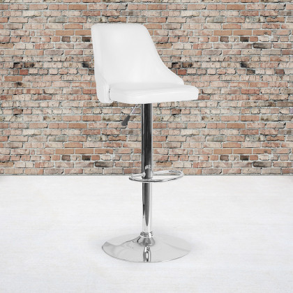 BLNK - Trieste LeatherSoft Adjustable Height Bar Stool