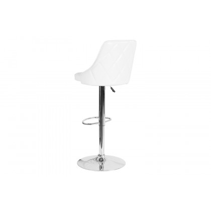 BLNK Trieste LeatherSoft Adjustable Height Bar Stool - White