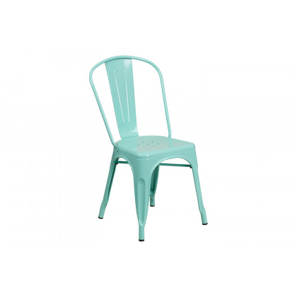 BLNK - Tenley Commercial Metal Indoor-Outdoor Stackable Chair