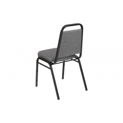 BLNK HERCULES Series Fabric Trapezoidal Back Stacking Banquet Chair - Gray