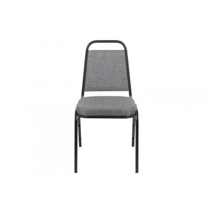 BLNK HERCULES Series Fabric Trapezoidal Back Stacking Banquet Chair - Gray