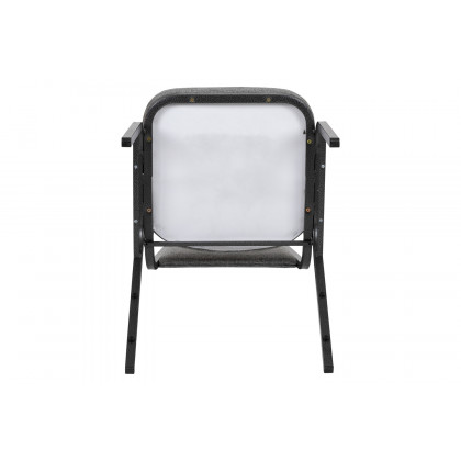 BLNK HERCULES Series Fabric Trapezoidal Back Stacking Banquet Chair - Gray