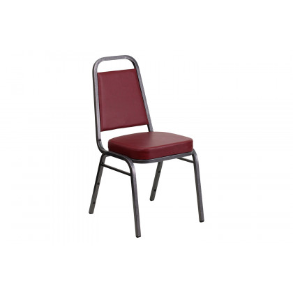 BLNK HERCULES Series Vinyl Trapezoidal Back Stacking Banquet Chair - Burgundy, 36"H