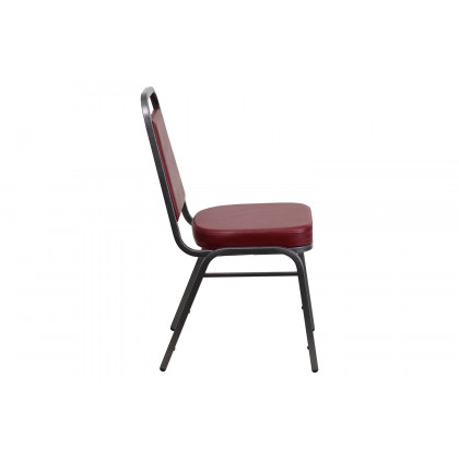 BLNK HERCULES Series Vinyl Trapezoidal Back Stacking Banquet Chair - Burgundy, 36"H