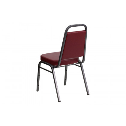 BLNK HERCULES Series Vinyl Trapezoidal Back Stacking Banquet Chair - Burgundy, 36"H