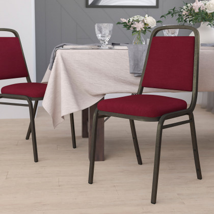 BLNK - HERCULES Series Fabric Trapezoidal Back Stacking Banquet Chair