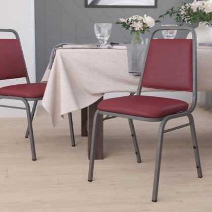 BLNK - HERCULES Series Vinyl Trapezoidal Back Stacking Banquet Chair