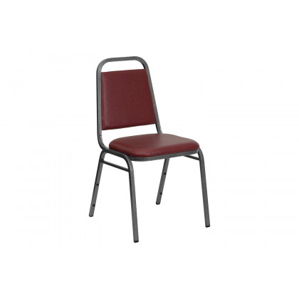 BLNK HERCULES Series Vinyl Trapezoidal Back Stacking Banquet Chair - Burgundy, 34"H