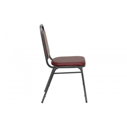 BLNK HERCULES Series Vinyl Trapezoidal Back Stacking Banquet Chair - Burgundy, 34"H