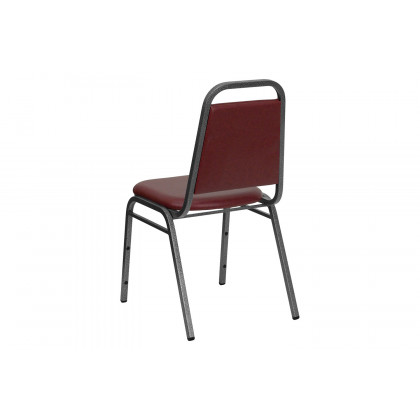 BLNK HERCULES Series Vinyl Trapezoidal Back Stacking Banquet Chair - Burgundy, 34"H