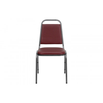 BLNK HERCULES Series Vinyl Trapezoidal Back Stacking Banquet Chair - Burgundy, 34"H