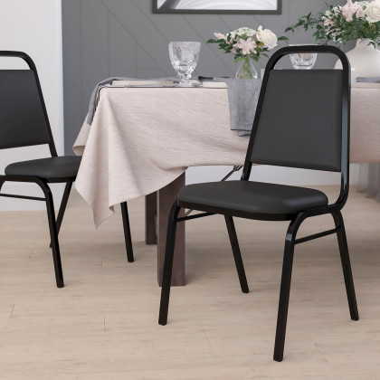 BLNK - HERCULES Series Vinyl Trapezoidal Back Stacking Banquet Chair