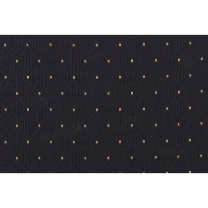 BLNK HERCULES Series Fabric Crown Back Stacking Banquet Chair with Gold Vein Frame - Black Patterned