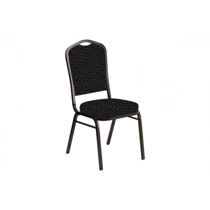 BLNK - Crown Back Banquet Chair in Jasmine with Gold Vein Frame