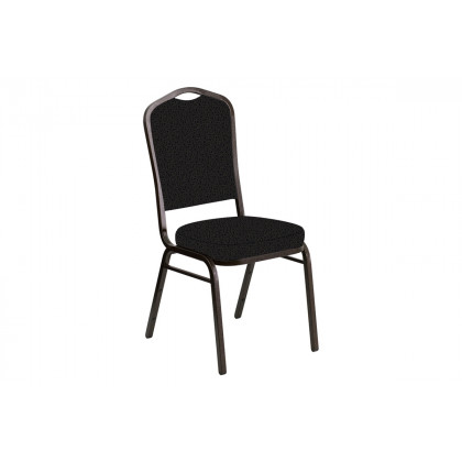 BLNK - Crown Back Banquet Chair in Mirage with Gold Vein Frame