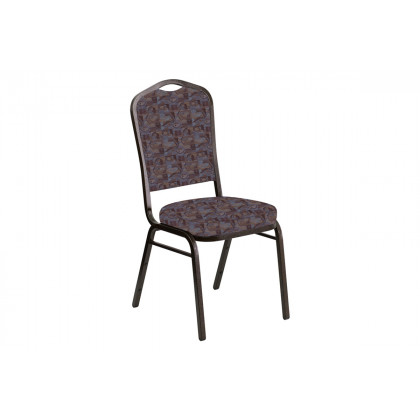 BLNK - Crown Back Banquet Chair in Perplex with Gold Vein Frame