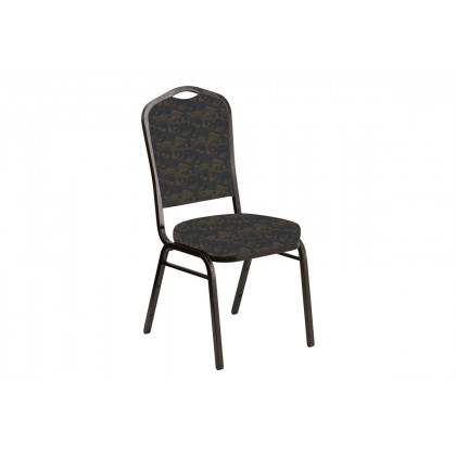 BLNK - Crown Back Banquet Chair in Perplex with Gold Vein Frame