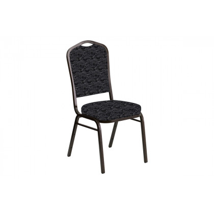 BLNK - Crown Back Banquet Chair in Perplex with Gold Vein Frame