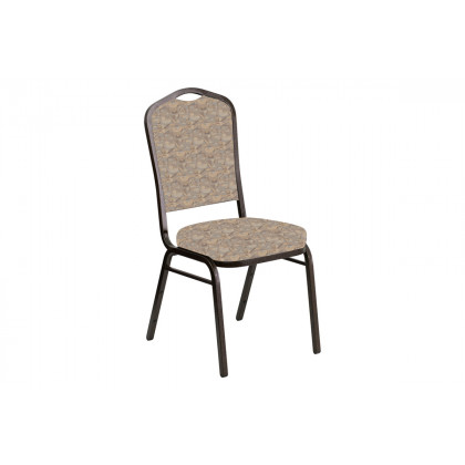 BLNK - Crown Back Banquet Chair in Perplex with Gold Vein Frame