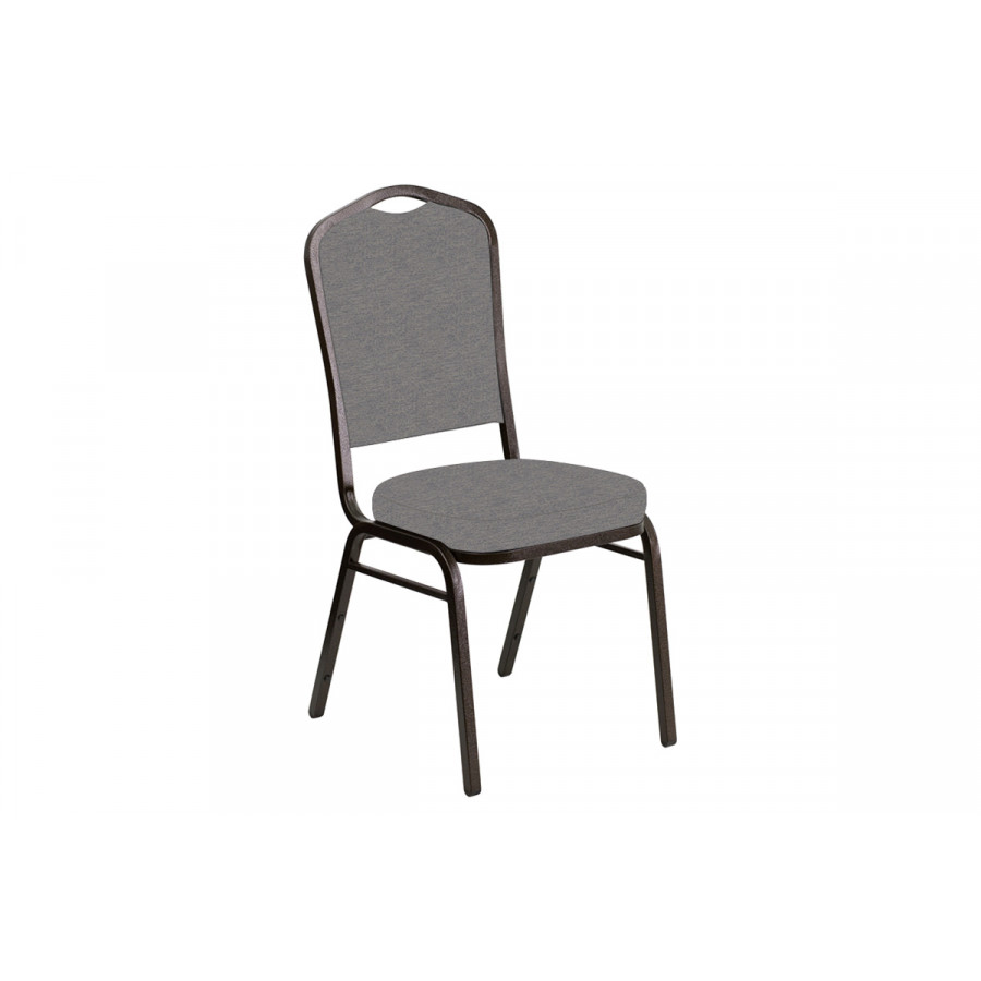 BLNK Crown Back Banquet Chair in Ravine with Gold Vein Frame - Granite