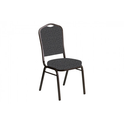 BLNK - Crown Back Banquet Chair in Ribbons with Gold Vein Frame