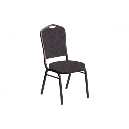 BLNK - Crown Back Banquet Chair in Sammie with Gold Vein Frame