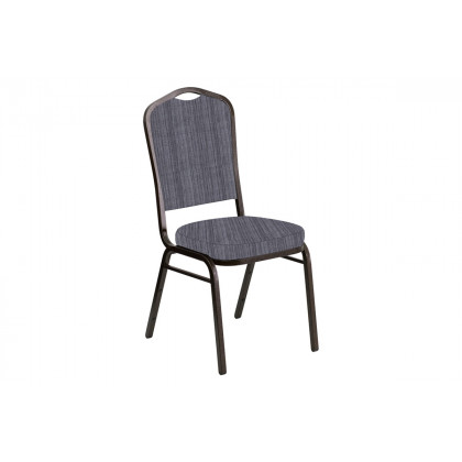 BLNK - Crown Back Banquet Chair in Sammie with Gold Vein Frame
