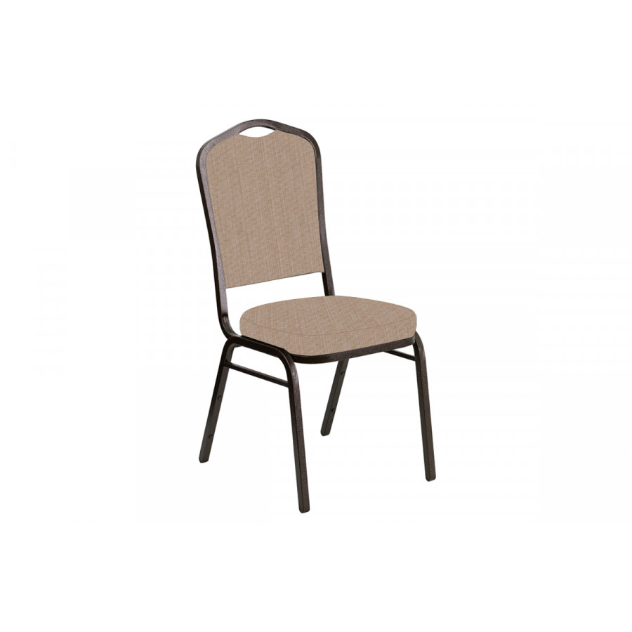 BLNK - Crown Back Banquet Chair in Sammie with Gold Vein Frame