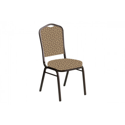 BLNK - Crown Back Banquet Chair in Scatter with Gold Vein Frame