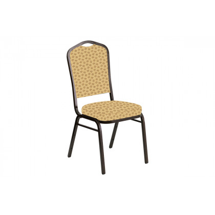 BLNK - Crown Back Banquet Chair in Scatter with Gold Vein Frame