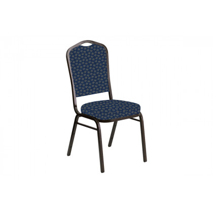 BLNK - Crown Back Banquet Chair in Scatter with Gold Vein Frame