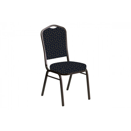 BLNK - Crown Back Banquet Chair in Scatter with Gold Vein Frame