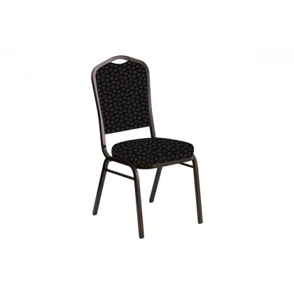 BLNK - Crown Back Banquet Chair in Scatter with Gold Vein Frame