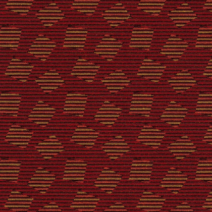 BLNK Crown Back Banquet Chair in Scatter with Gold Vein Frame - Maroon