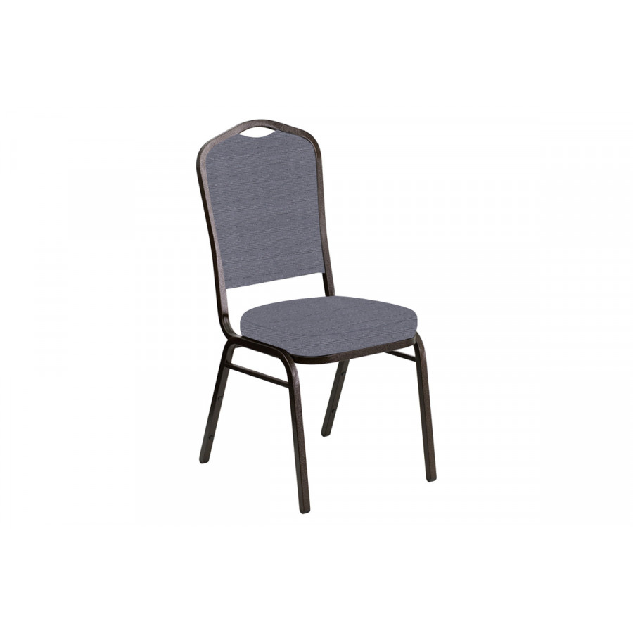 BLNK Crown Back Banquet Chair in Tahiti with Gold Vein Frame - Gun Metal