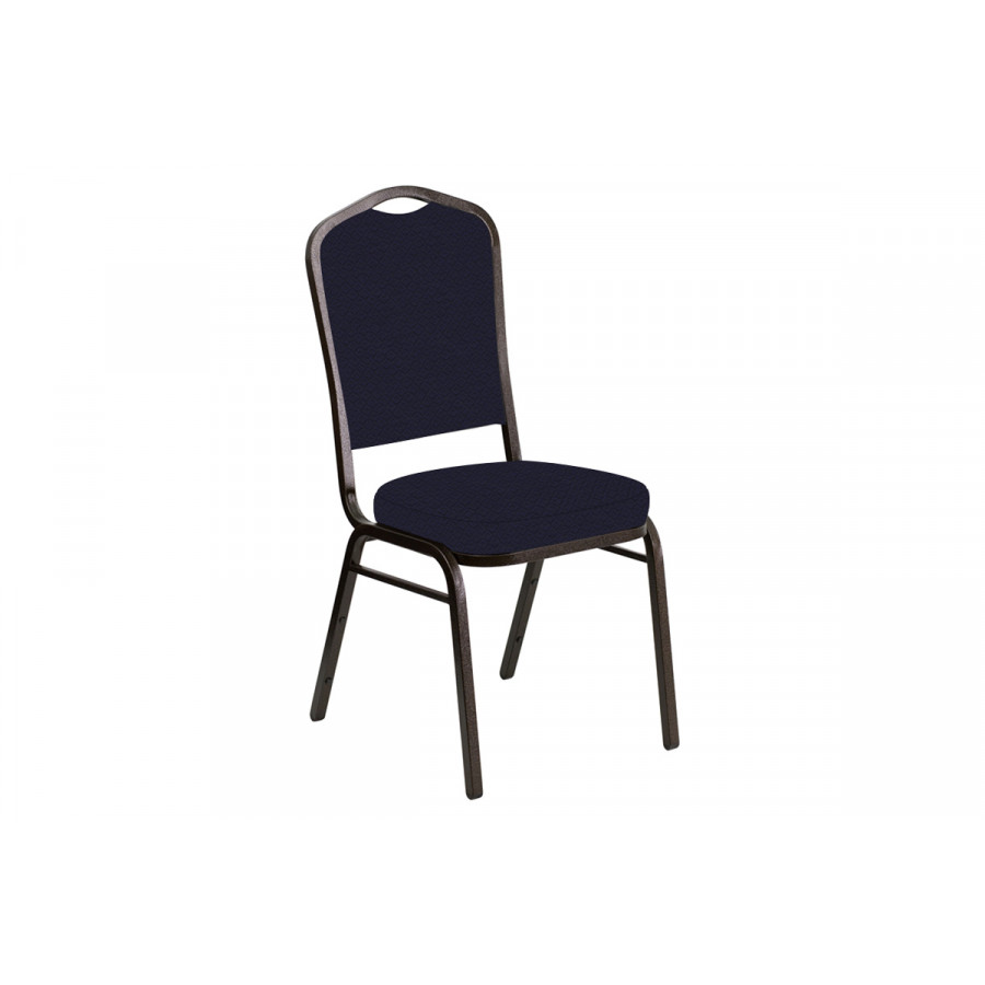 BLNK Crown Back Banquet Chair in Venus with Gold Vein Frame - Purple