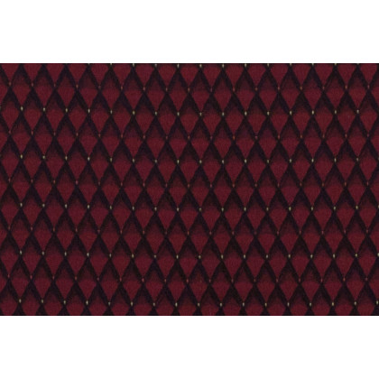 BLNK HERCULES Series Fabric Dome Back Stacking Banquet Chair with Gold Frame - Burgundy Patterned