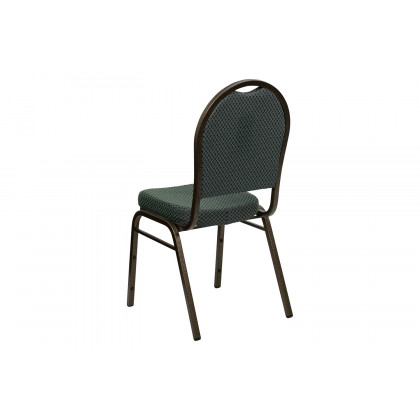 BLNK - HERCULES Series Fabric Dome Back Stacking Banquet Chair with Gold Vein Frame