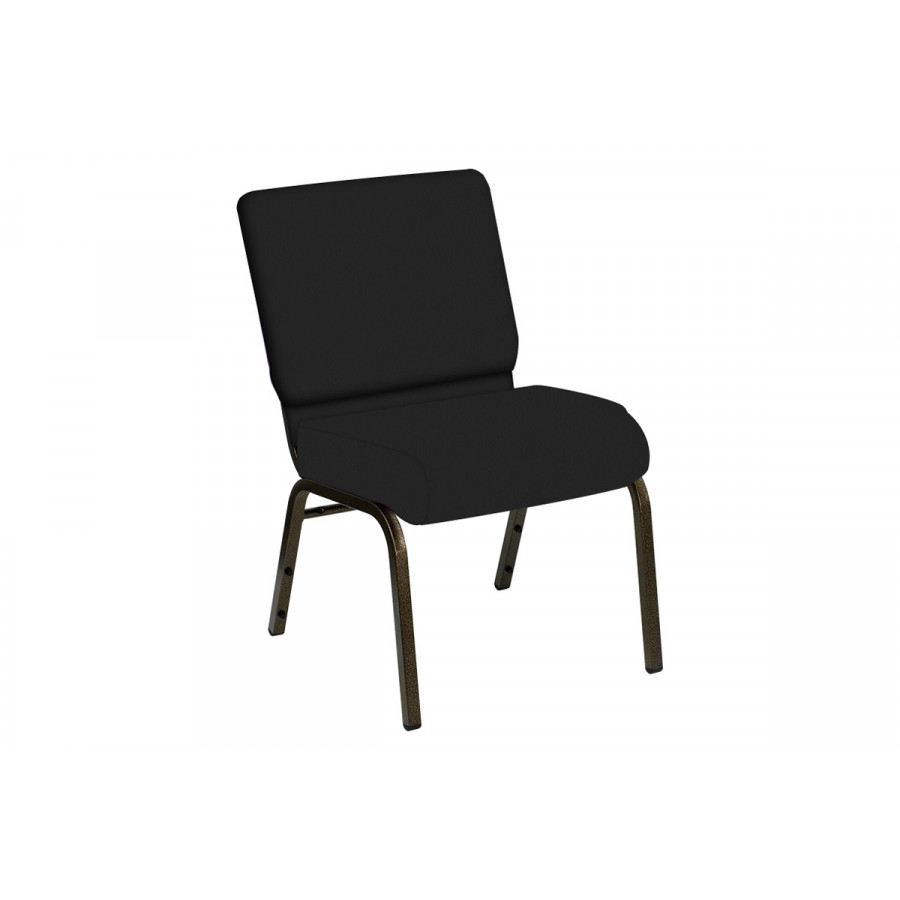 BLNK HERCULES Series Church Chair in E-Z Matrid Vinyl with Gold Vein Frame - 21"W