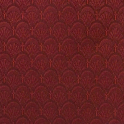 BLNK Church Chair in Arches with Gold Vein Frame - Burgundy, 21"W